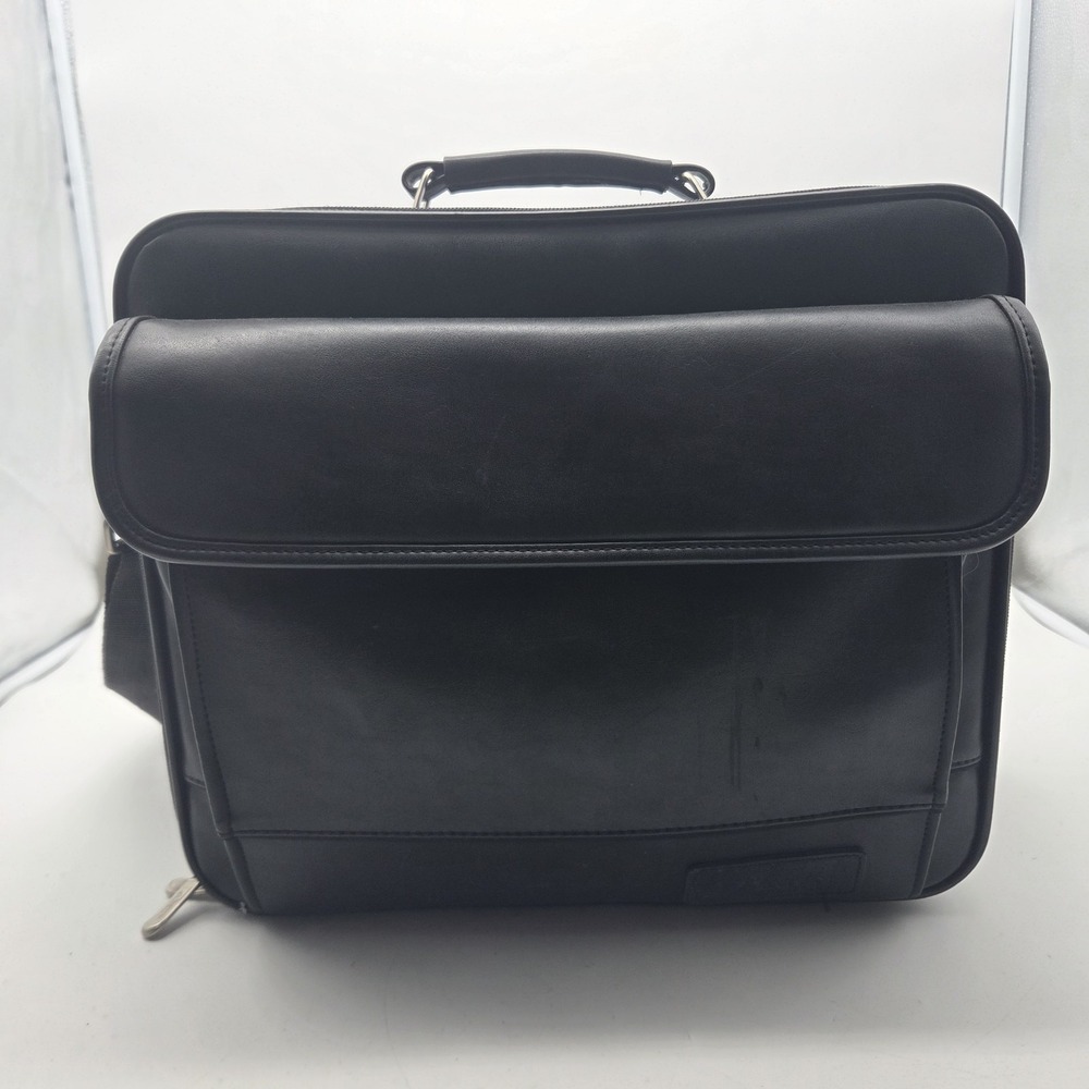 Targus Large Computer Bag Carrying Case Briefcase Laptop Notebook Leather